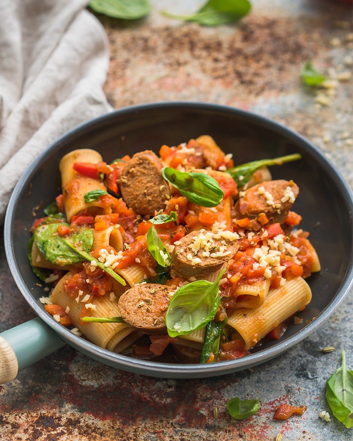 Foto van het gerecht Rigatoni met worst